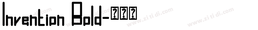 Invention Bold字体转换